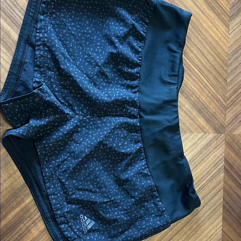 Adidas Women's Dark Patterned Athletic Shorts